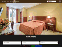 Tablet Screenshot of hotelartoriusrome.com